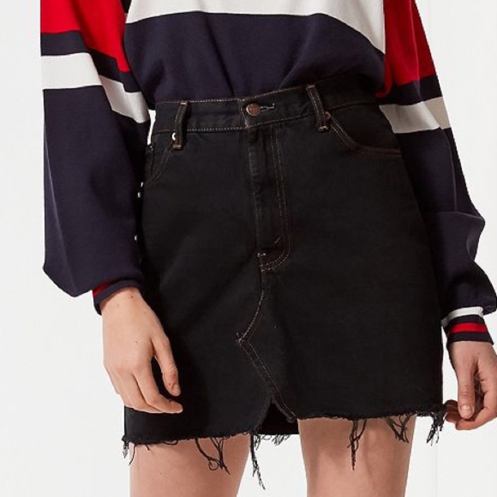 Urban Renewal Levi’s Notched Denim Mini Skirt